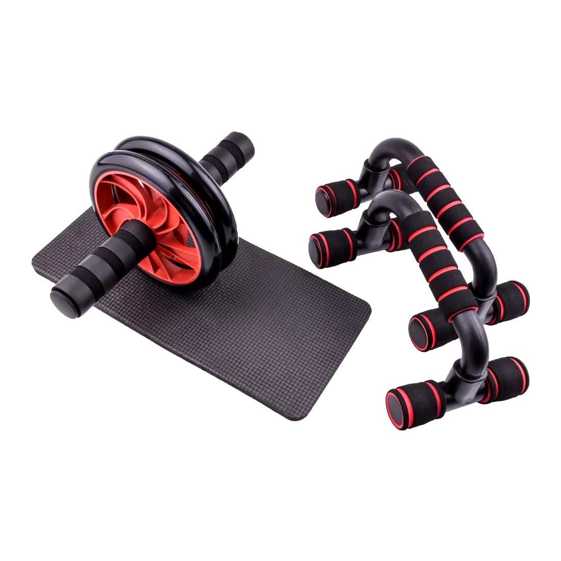 New Ab Roller&Jump Rope No Noise Abdominal Wheel Ab Roller with Mat for Arm Waist Leg Exercise Gym Fitness Equipment