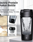 650Ml USB Electric Portable Whey Protein Shaker Bottle Fully Automatic Stirring Cup Rechargeable Gym BA Free Cocktail Blend