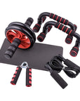 New Ab Roller&Jump Rope No Noise Abdominal Wheel Ab Roller with Mat for Arm Waist Leg Exercise Gym Fitness Equipment