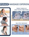 Wireless Neck and Back Massager Neck and Shoulder Kneading Massage Shawl Neck Cervical Relaxing Trapezius Massager