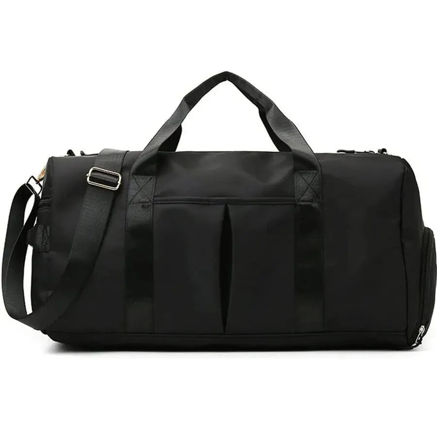 "Ultimate Travel Gym Bag: Versatile Duffel with Wet Pocket & Shoe Compartment for Active Men & Women"