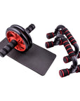 New Ab Roller&Jump Rope No Noise Abdominal Wheel Ab Roller with Mat for Arm Waist Leg Exercise Gym Fitness Equipment